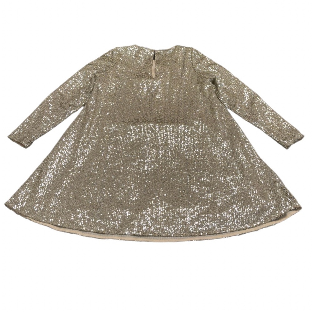 Sézane Annabeth Silver Sequin Long Sleeve Dress – Size 40 (US 8) - Picture 8 of 8